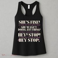Bad Blood TS Yells At Security Guard Version Shes Fine Baby Now Women's Tank Top thumb 3