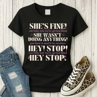Bad Blood TS Yells At Security Guard Version Shes Fine Baby Now Women's T-Shirt thumb 3