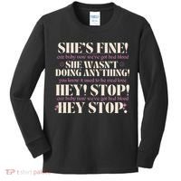 Bad Blood TS Yells At Security Guard Version Shes Fine Baby Now Kids Long Sleeve Shirt thumb 0