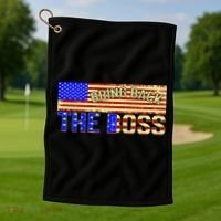 Bring Back The Boss Donald Trump Golf Towel thumb 1