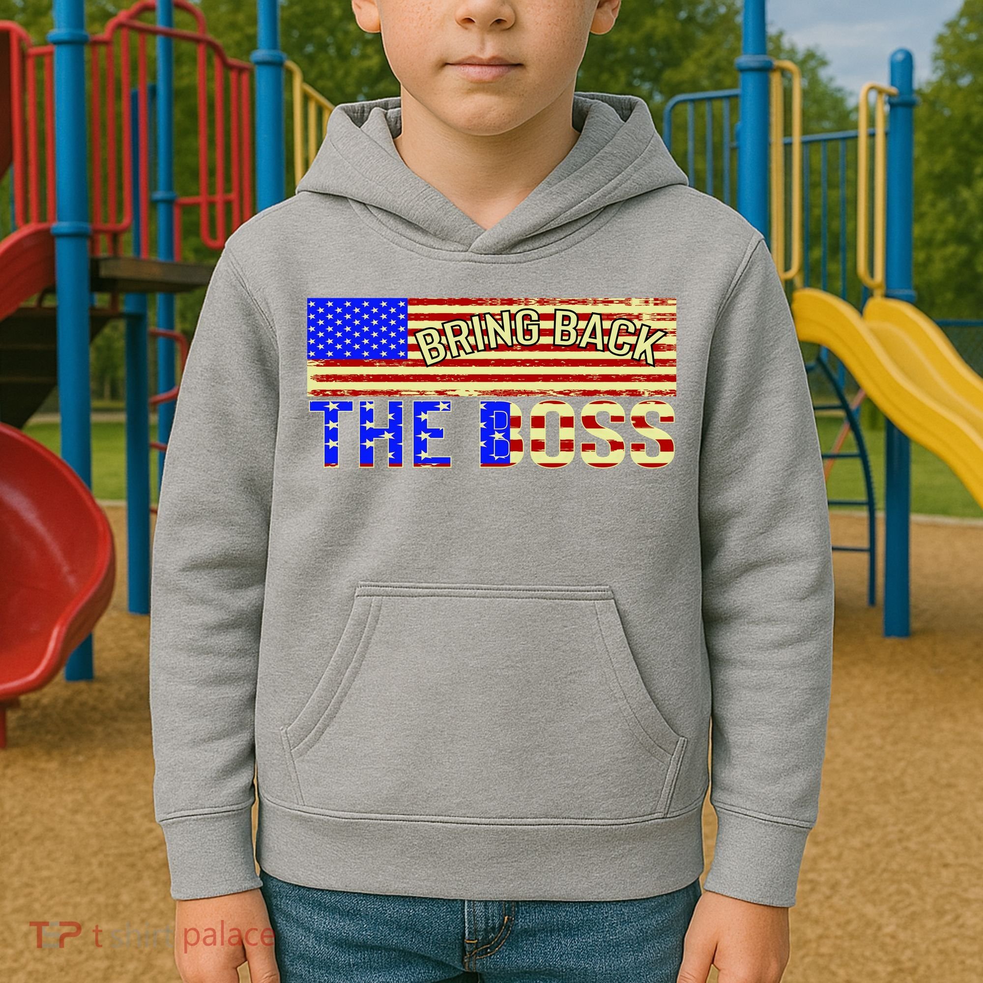Bring Back The Boss Donald Trump Kids Hoodie