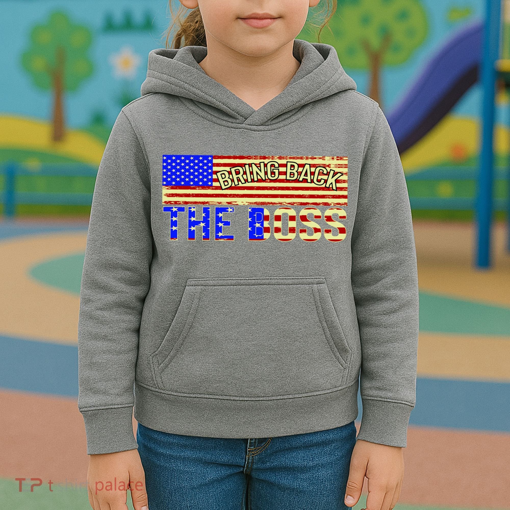 Bring Back The Boss Donald Trump Kids Hoodie