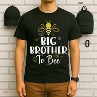 Big Brother To Bee Pregnancy Funny Baby Shower Big Brother T-Shirt thumb 6