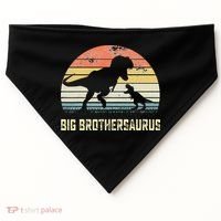 Big Brothersaurus T Rex Dinosaur Big Brother Saurus Family USA-Made Doggie Bandana thumb 0