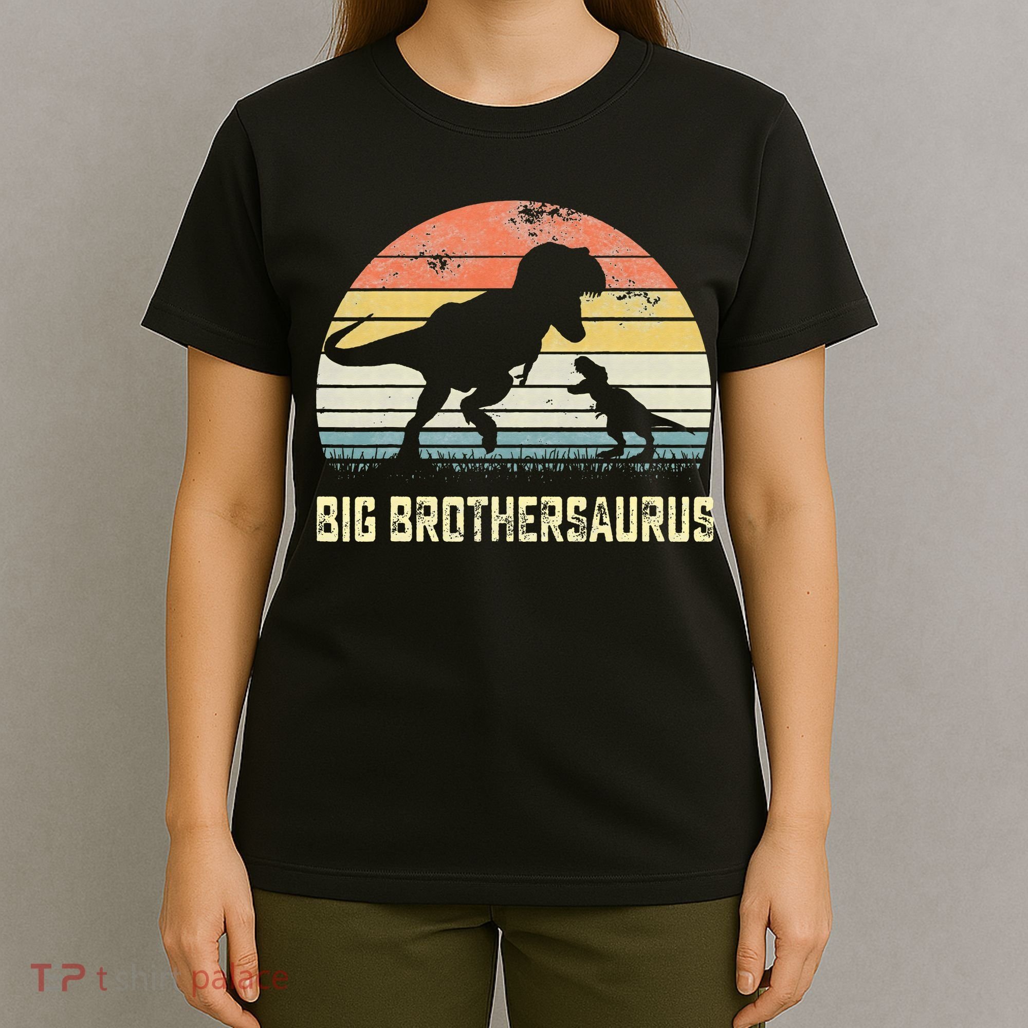 Big Brothersaurus T Rex Dinosaur Big Brother Saurus Family T-Shirt