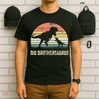 Big Brothersaurus T Rex Dinosaur Big Brother Saurus Family T-Shirt thumb 6