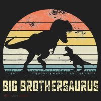 Big Brothersaurus T Rex Dinosaur Big Brother Saurus Family Beanie thumb 2