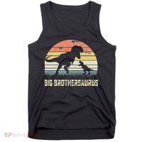 Big Brothersaurus T Rex Dinosaur Big Brother Saurus Family Tank Top thumb 0