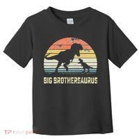 Big Brothersaurus T Rex Dinosaur Big Brother Saurus Family Toddler T-Shirt thumb 0