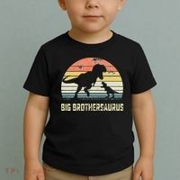 Big Brothersaurus T Rex Dinosaur Big Brother Saurus Family Toddler T-Shirt thumb 2