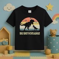 Big Brothersaurus T Rex Dinosaur Big Brother Saurus Family Toddler T-Shirt thumb 3