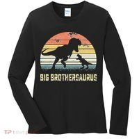 Big Brothersaurus T Rex Dinosaur Big Brother Saurus Family Women's Long Sleeve Shirt thumb 0