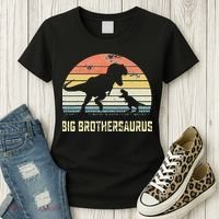 Big Brothersaurus T Rex Dinosaur Big Brother Saurus Family Women's T-Shirt thumb 3