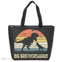 Big Brothersaurus T Rex Dinosaur Big Brother Saurus Family Tote Bag thumb 0