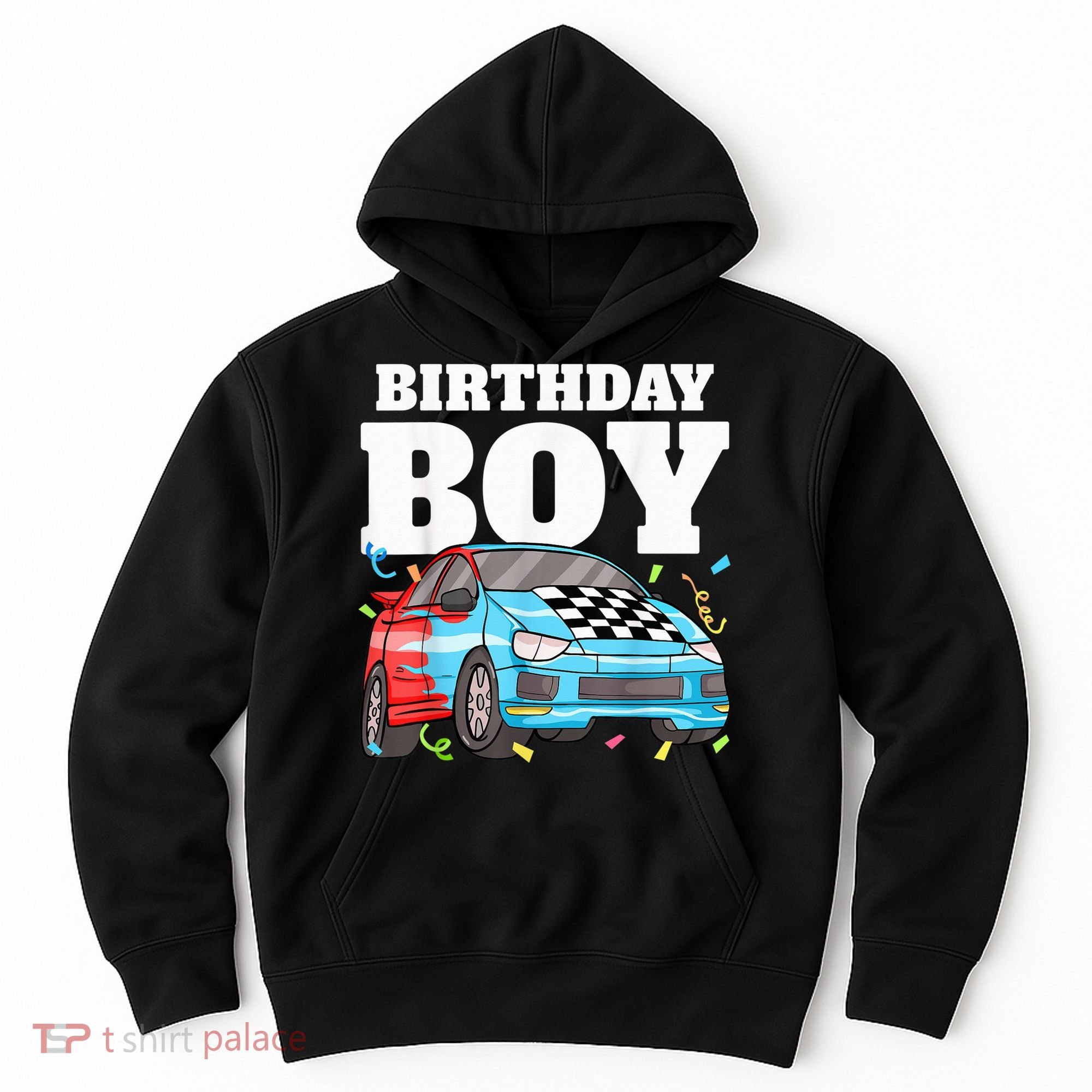 Birthday Boy Toddler Race Car Racing Car Driver Theme Hoodie
