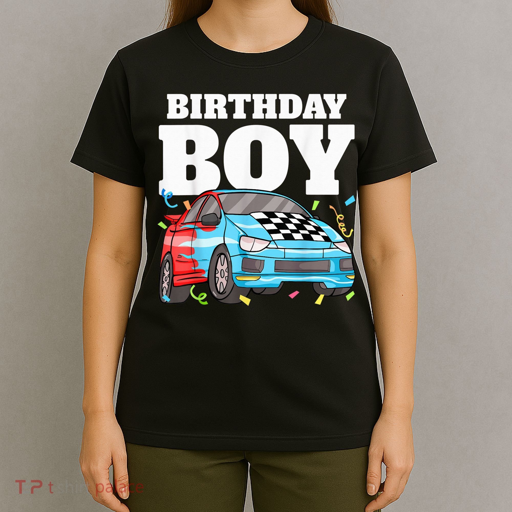 Birthday Boy Toddler Race Car Racing Car Driver Theme T-Shirt