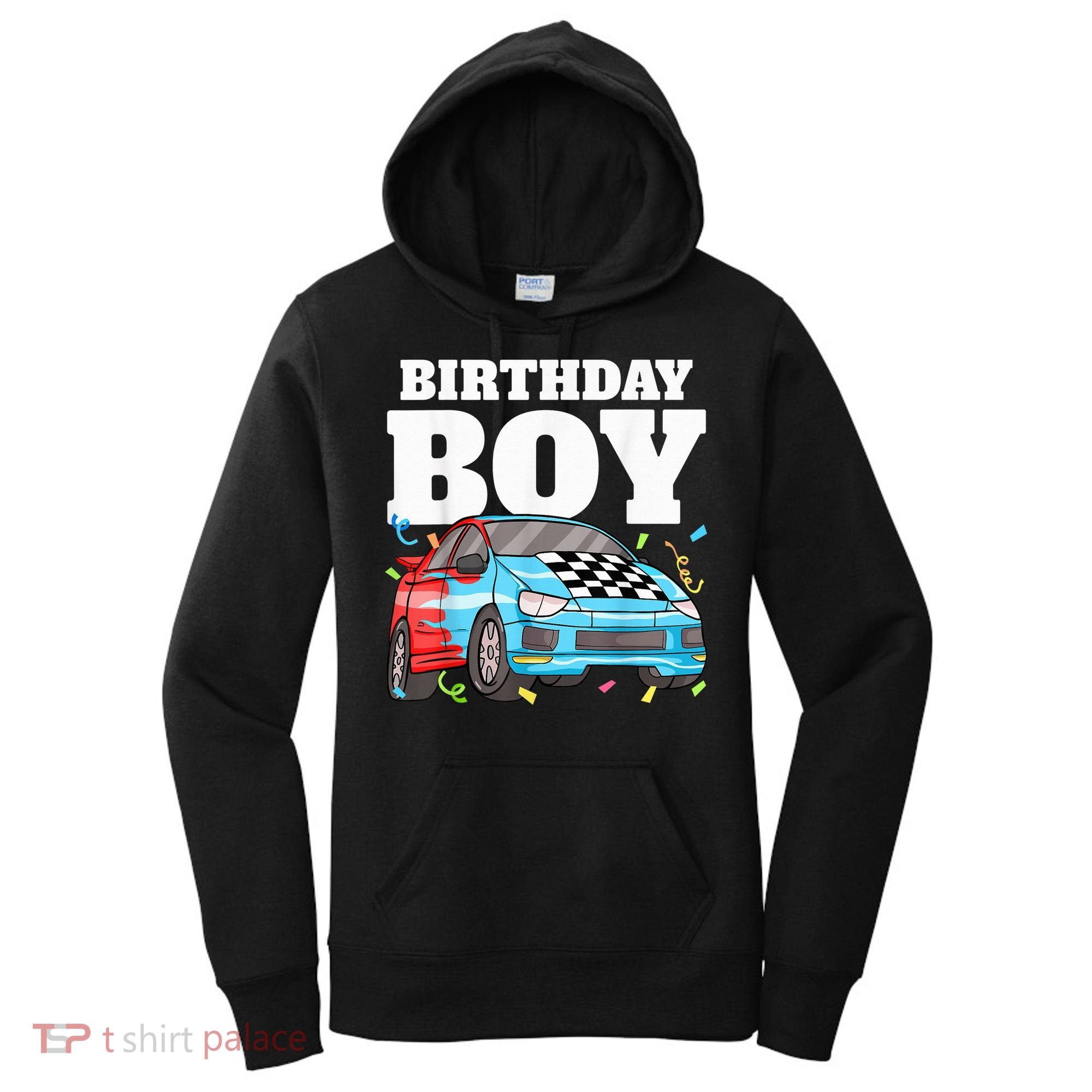 Birthday Boy Toddler Race Car Racing Car Driver Theme Women's Hoodie
