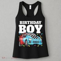 Birthday Boy Toddler Race Car Racing Car Driver Theme Women's Tank Top thumb 3