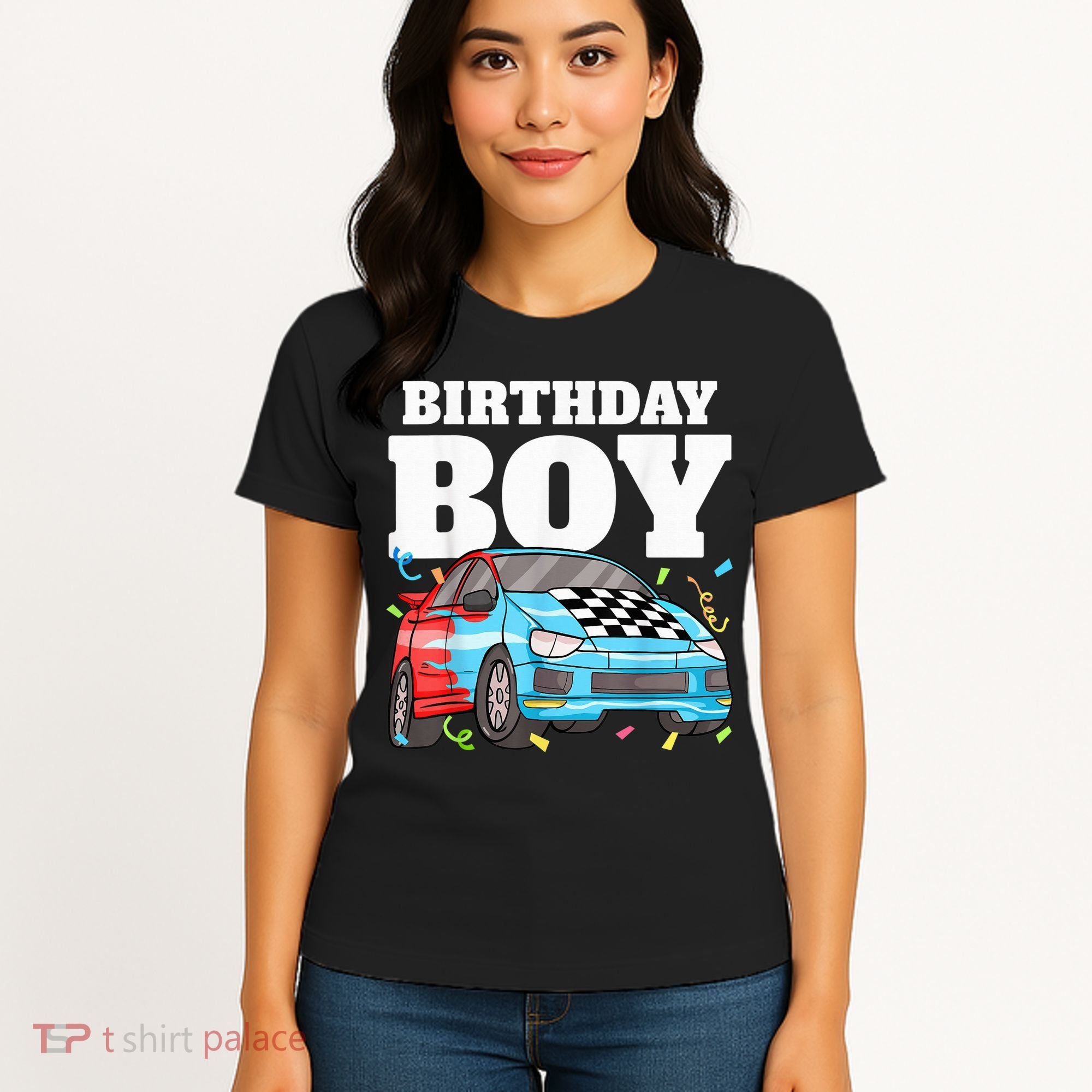 Birthday Boy Toddler Race Car Racing Car Driver Theme Women's T-Shirt