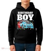 Birthday Boy Toddler Race Car Racing Car Driver Theme Kids Hoodie thumb 4