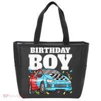 Birthday Boy Toddler Race Car Racing Car Driver Theme Tote Bag thumb 0