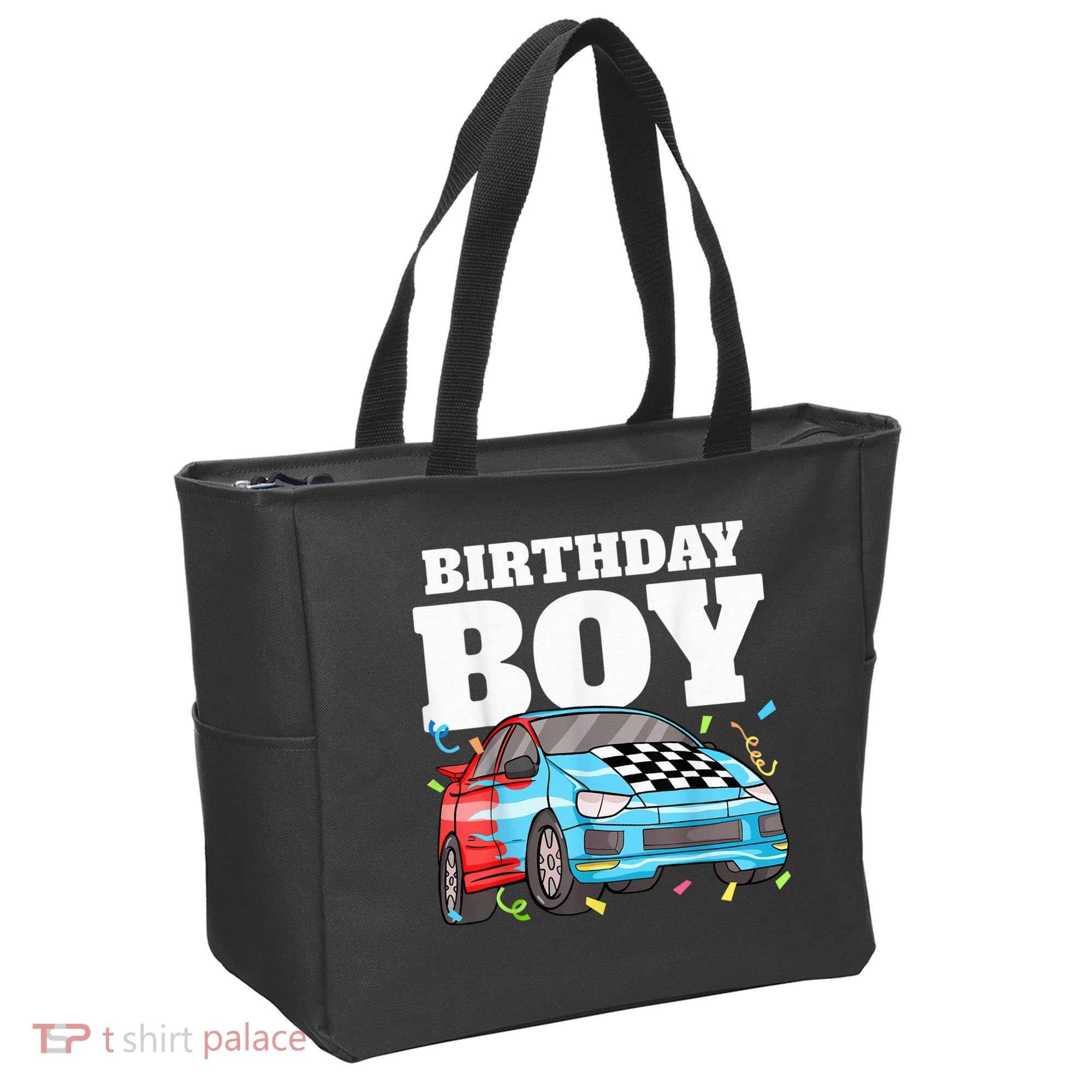 Birthday Boy Toddler Race Car Racing Car Driver Theme Tote Bag