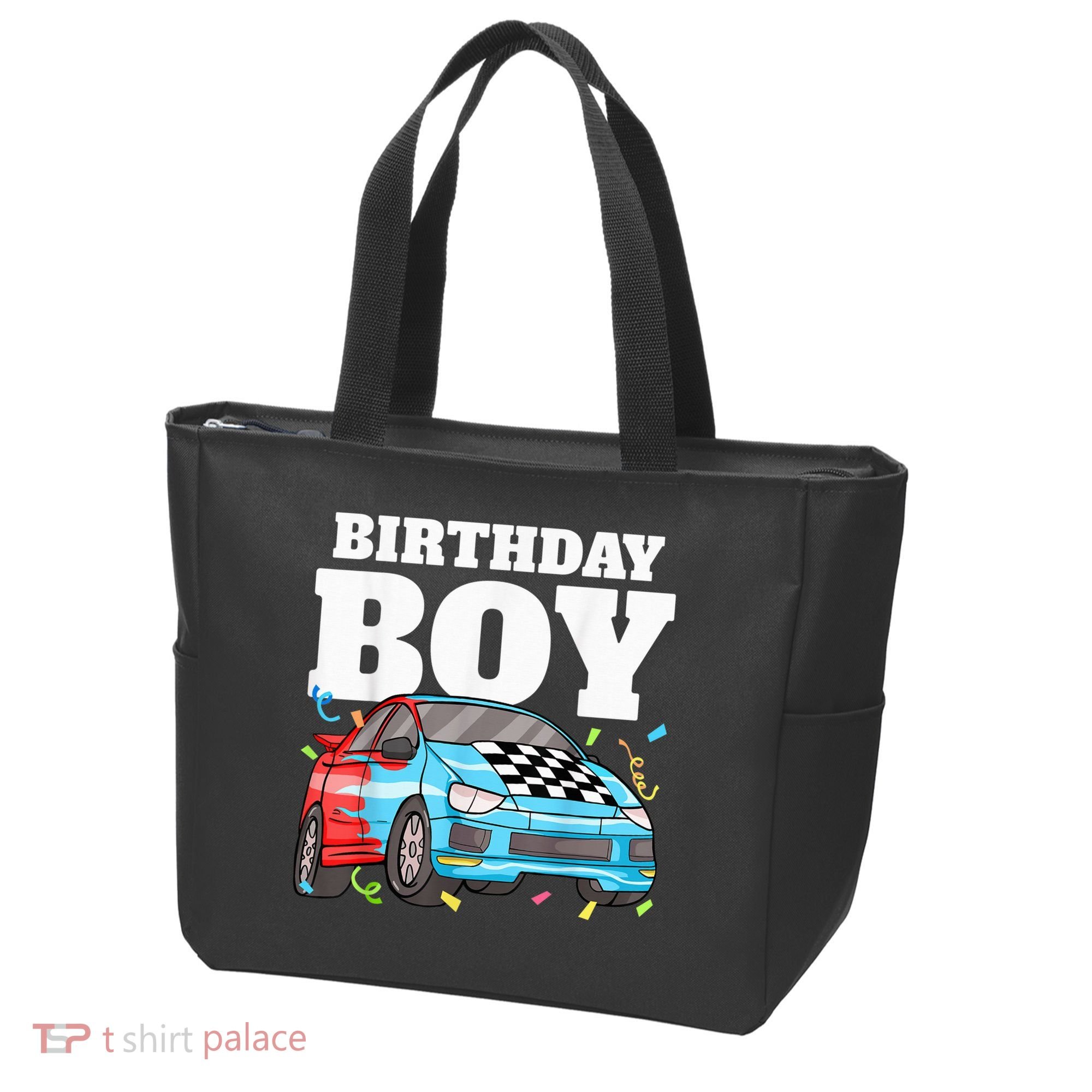 Birthday Boy Toddler Race Car Racing Car Driver Theme Tote Bag