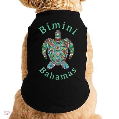 Bimini, Bahamas Tribal Turtle Gift Doggie Tank