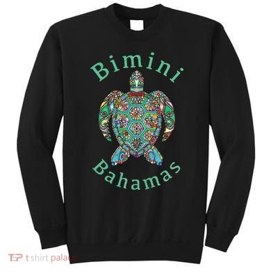 Bimini, Bahamas Tribal Turtle Gift Sweatshirt