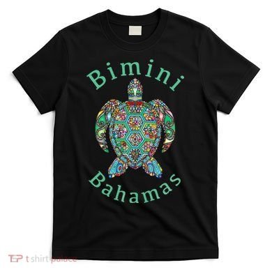Bimini, Bahamas Tribal Turtle Gift T-Shirt