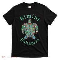 Bimini, Bahamas Tribal Turtle Gift T-Shirt thumb 0