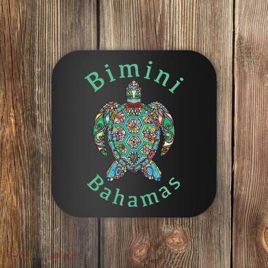 Bimini, Bahamas Tribal Turtle Gift Coaster