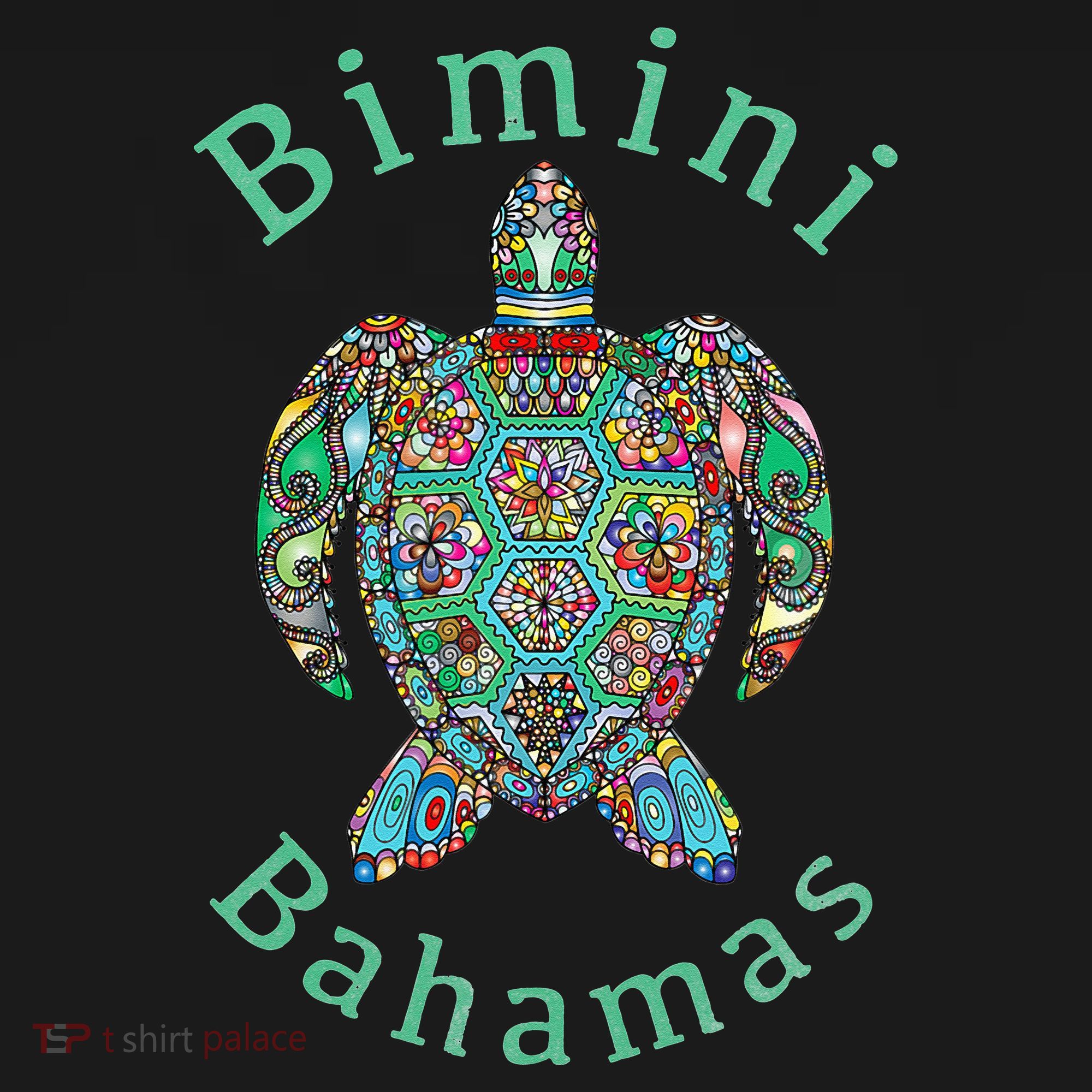 Bimini, Bahamas Tribal Turtle Gift Mousepad