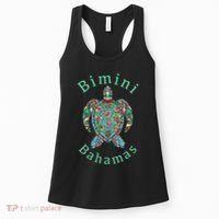 Bimini, Bahamas Tribal Turtle Gift Women's Tank Top thumb 0