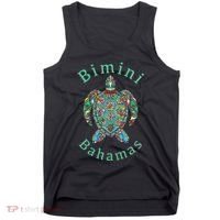 Bimini, Bahamas Tribal Turtle Gift Tank Top thumb 0