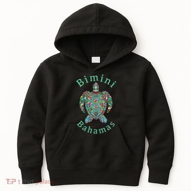 Bimini, Bahamas Tribal Turtle Gift Kids Hoodie