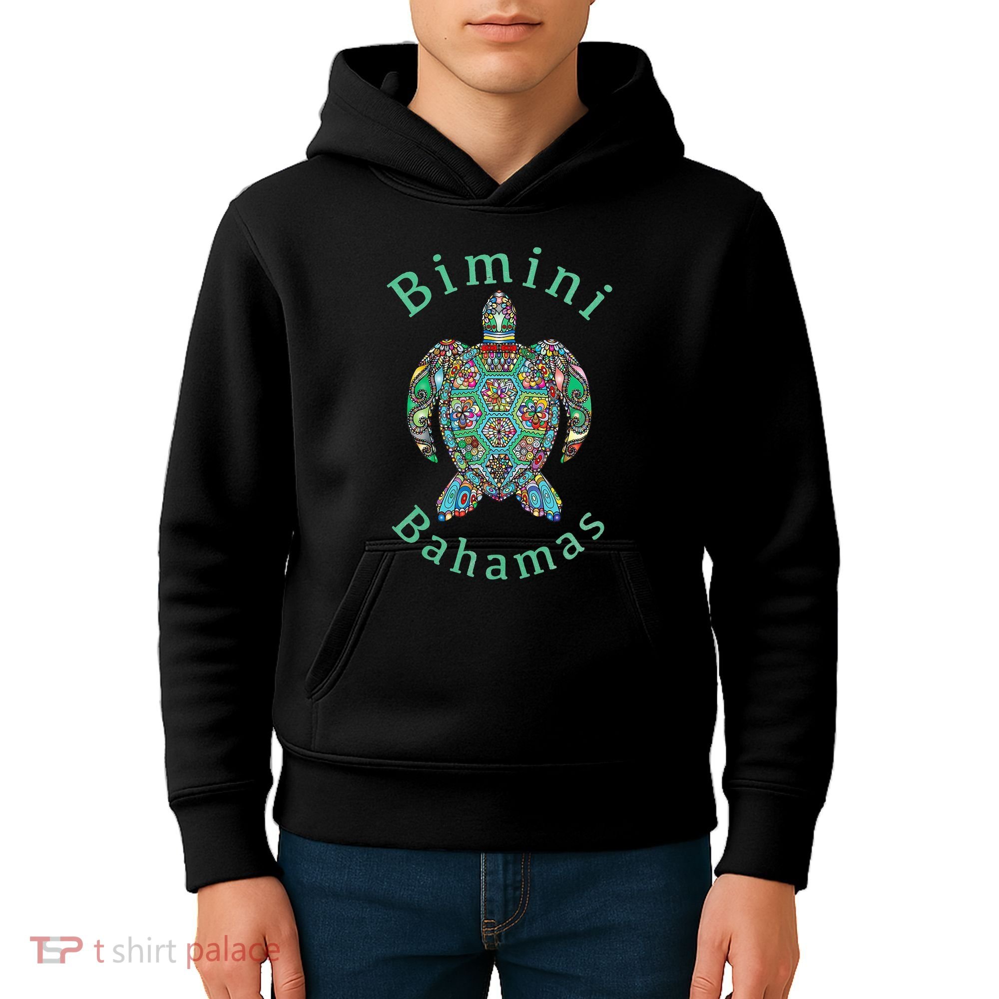 Bimini, Bahamas Tribal Turtle Gift Kids Hoodie