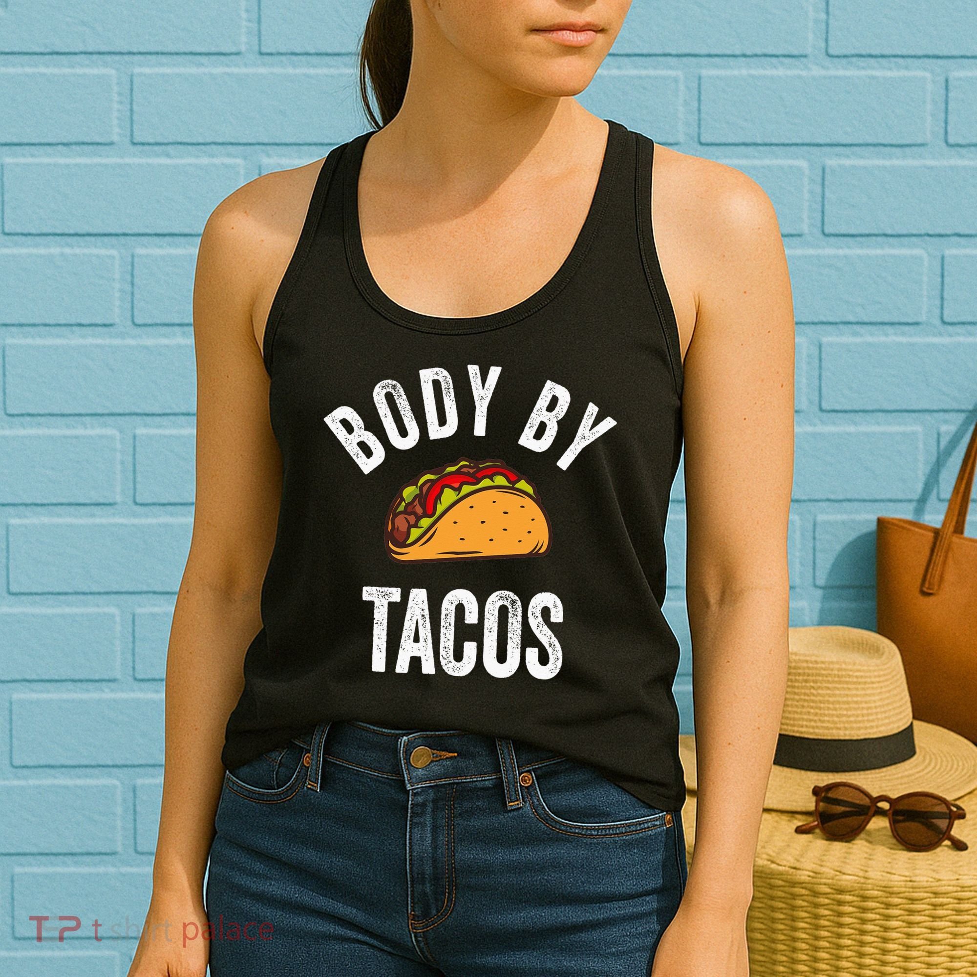 Body By Tacos Funny Cinco De Mayo Mexican Party Women's Tank Top