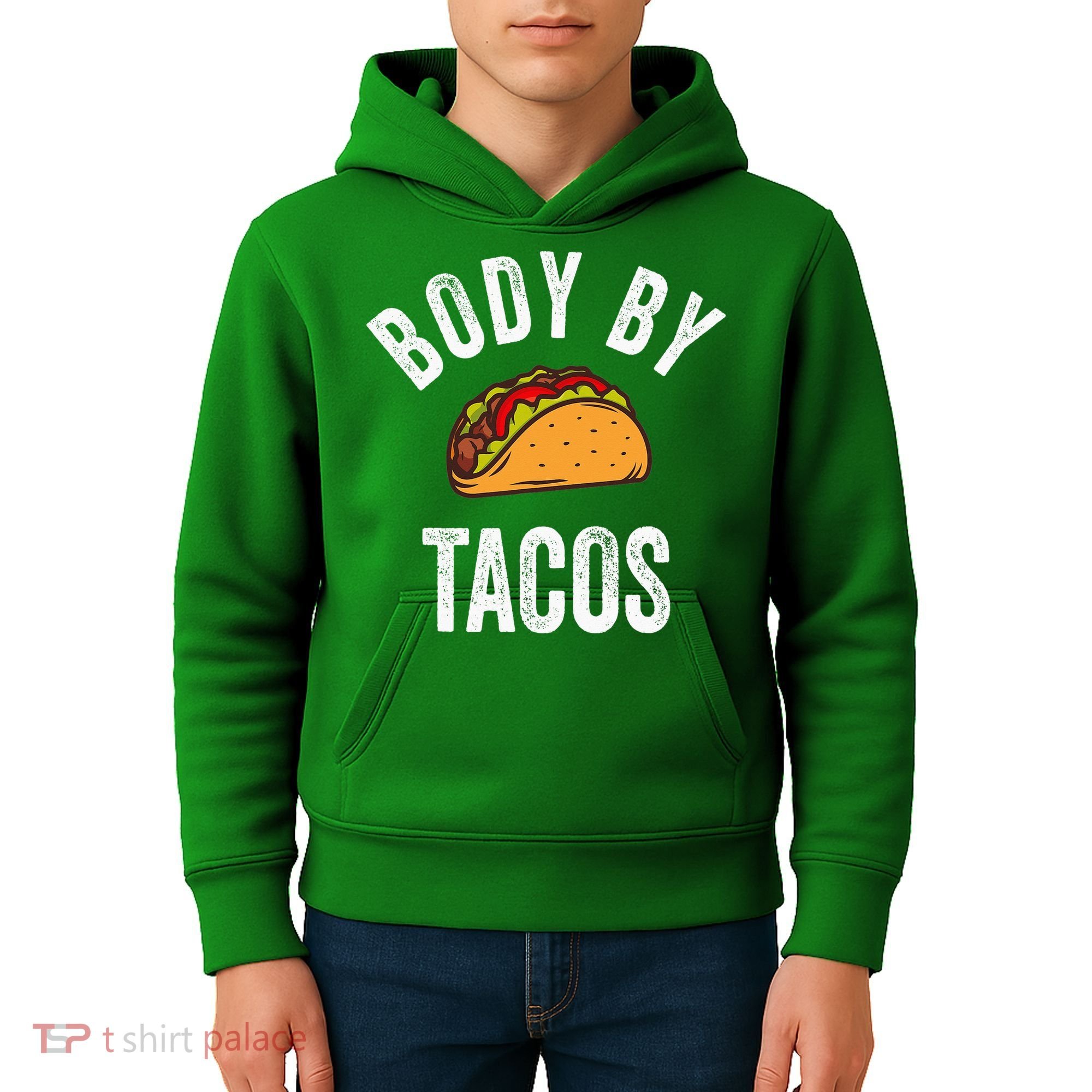 Body By Tacos Funny Cinco De Mayo Mexican Party Kids Hoodie