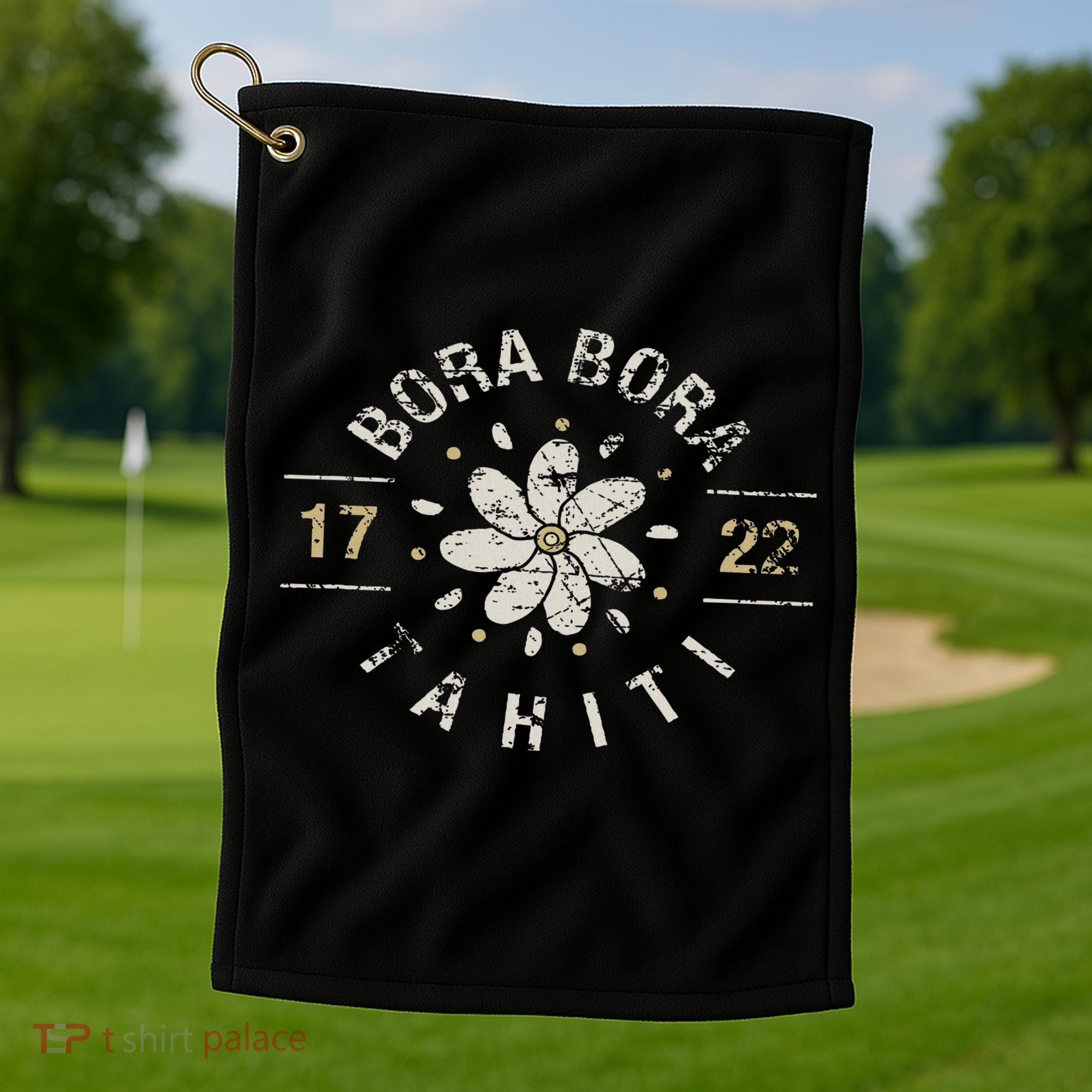 Bora Bora Tahiti Cool Vacation Location Souvenir Gift Golf Towel