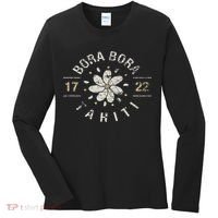 Bora Bora Tahiti Cool Vacation Location Souvenir Gift Women's Long Sleeve Shirt thumb 0