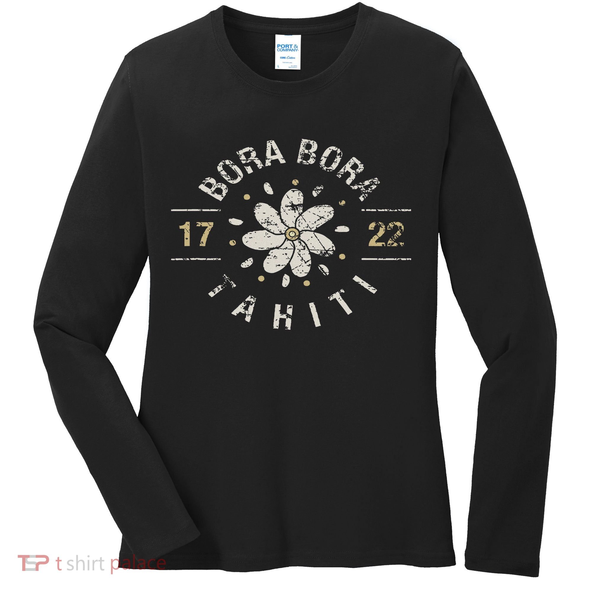 Bora Bora Tahiti Cool Vacation Location Souvenir Gift Women's Long Sleeve Shirt