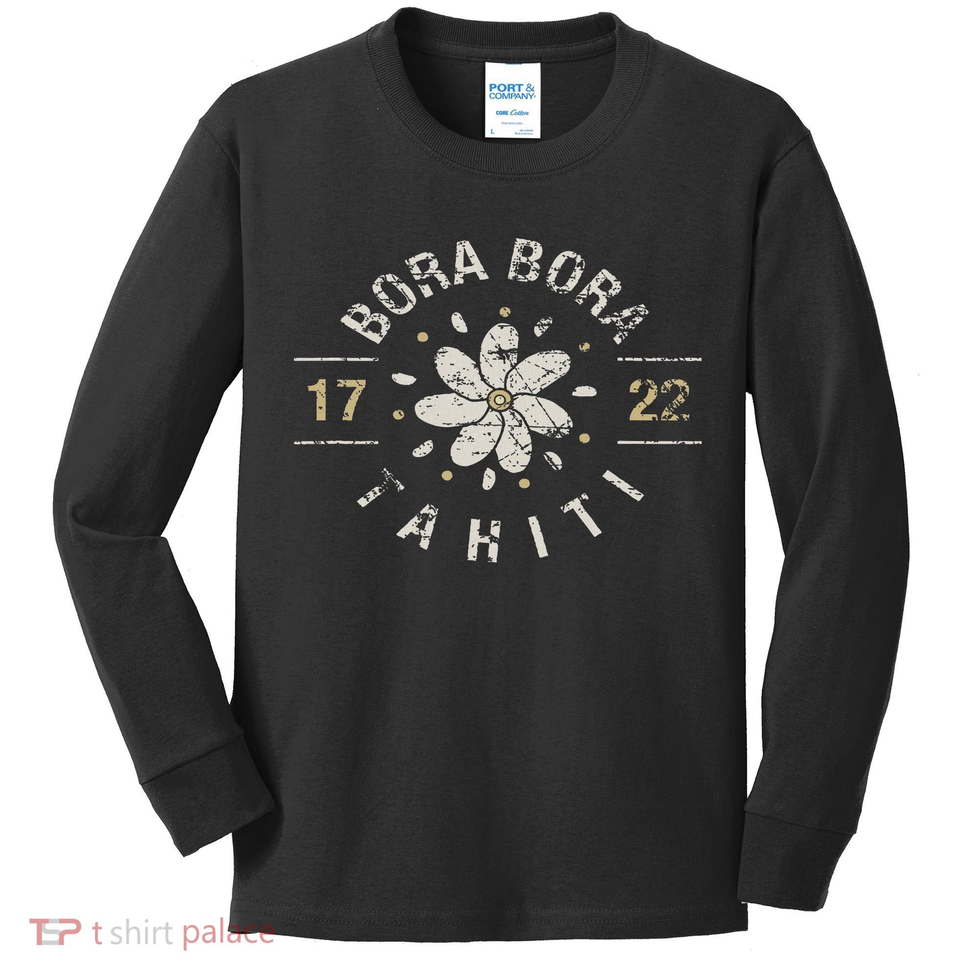 Bora Bora Tahiti Cool Vacation Location Souvenir Gift Kids Long Sleeve Shirt