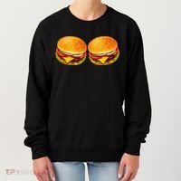 Big Boobs Two Big Hamburger Titty Boobie Women's Sweatshirt thumb 0