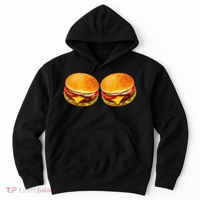 Big Boobs Two Big Hamburger Titty Boobie Hoodie
