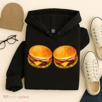 Big Boobs Two Big Hamburger Titty Boobie Hoodie thumb 4