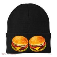 Big Boobs Two Big Hamburger Titty Boobie Beanie thumb 0