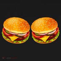 Big Boobs Two Big Hamburger Titty Boobie Women's Tank Top thumb 5