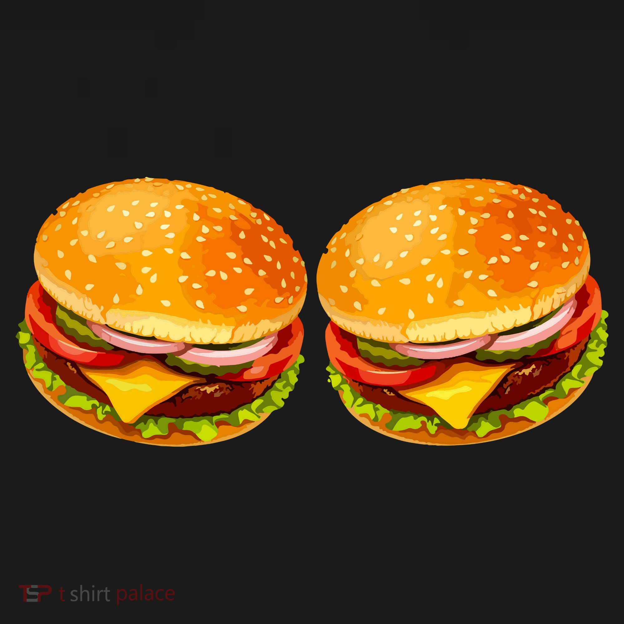 Big Boobs Two Big Hamburger Titty Boobie Women's Tank Top