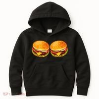Big Boobs Two Big Hamburger Titty Boobie Kids Hoodie thumb 0
